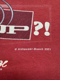 B&C Shirt 2001 Budweiser "Whassup?!" Anheuser-Busch Rot L