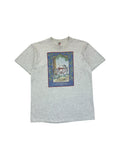Vintage Jerzees Shirt 90s Fat Tire Amber Ale Beer Promotion Made In USA Grau L