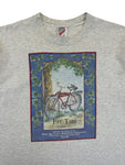 Vintage Jerzees Shirt 90s Fat Tire Amber Ale Beer Promotion Made In USA Grau L