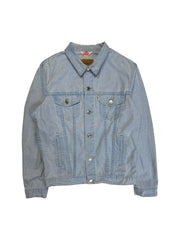80s Levis Faux Denim Trucker Jacket White Tab 273 Made In France Hellblau 38 S - RareRags