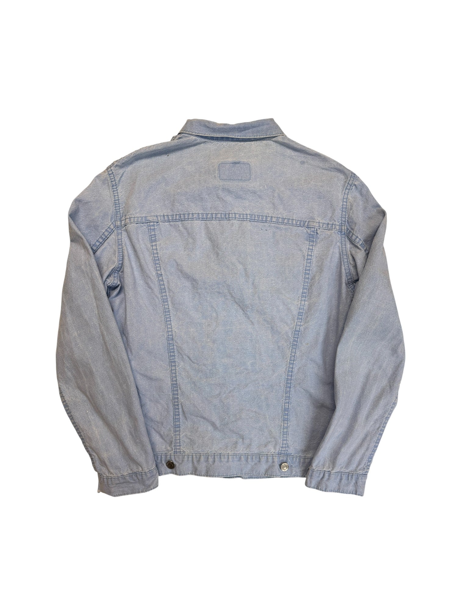 80s Levis Faux Denim Trucker Jacket White Tab 273 Made In France Hellblau 38 S - RareRags