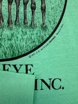 Vintage Buckeye Feed Mills Inc. Shirt 1991 Promo "Leading The Way In Equine Nutrition" Single Stitch Grün M-L