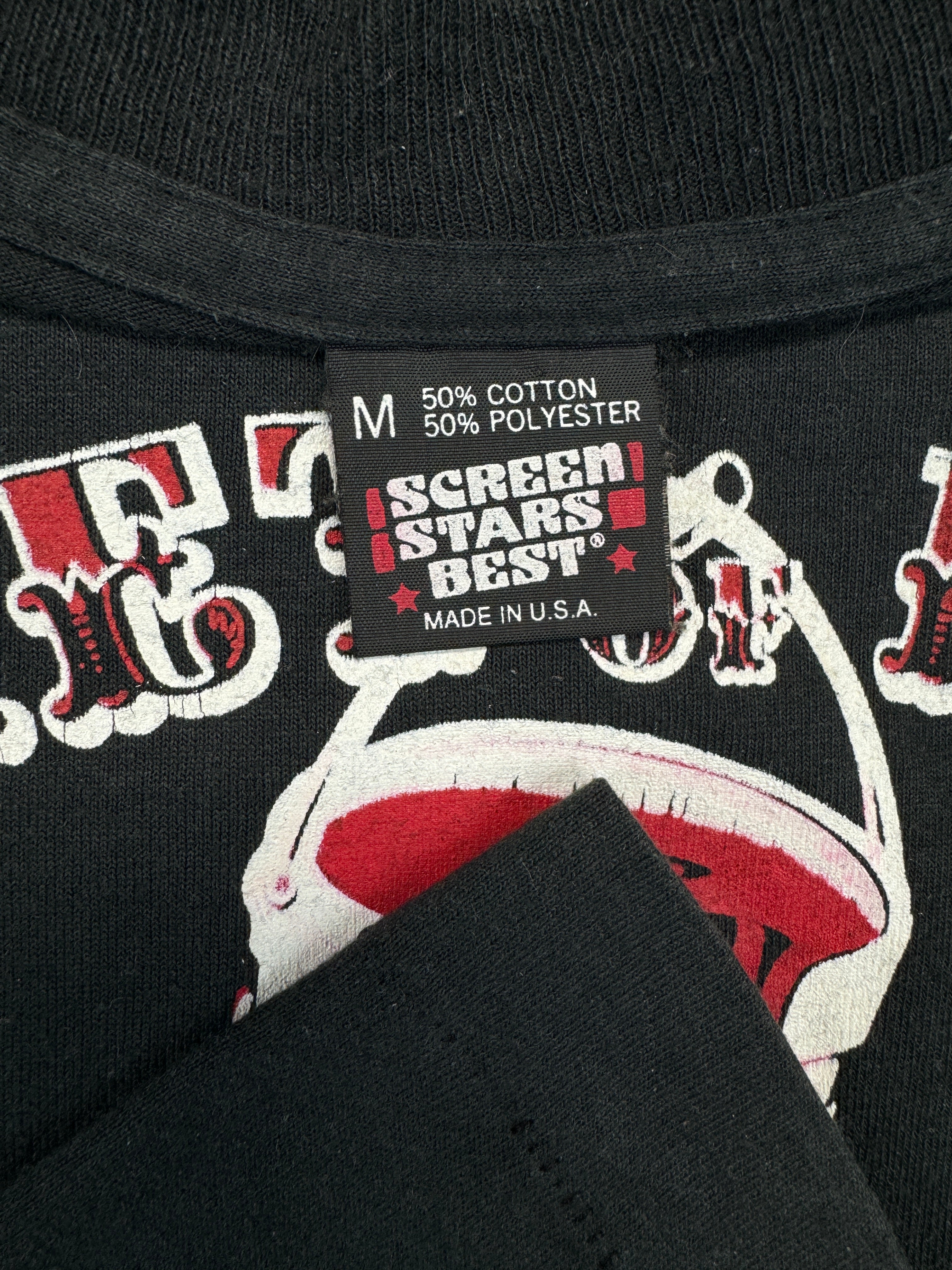 Vintage Screen Stars Shirt 90s "Bucket of Blood Saloon" Single Stitch Made In USA Schwarz M
