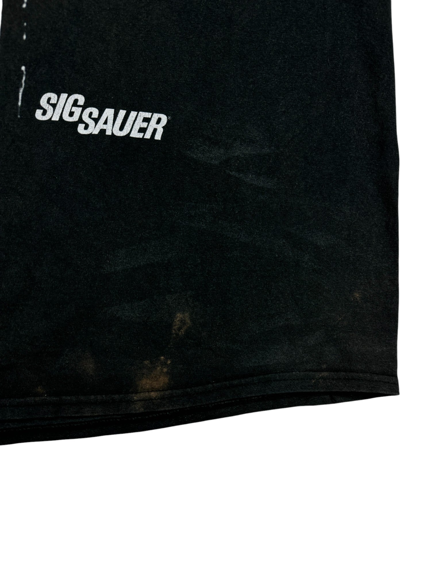 Sig Sauer Promo Shirt 00s "when it counts" Faded Schwarz M-L
