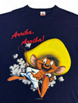 Vintage Looney Tunes Shirt 90s Speedy Gonzales "Arriba, Arriba!" Dunkelblau XL