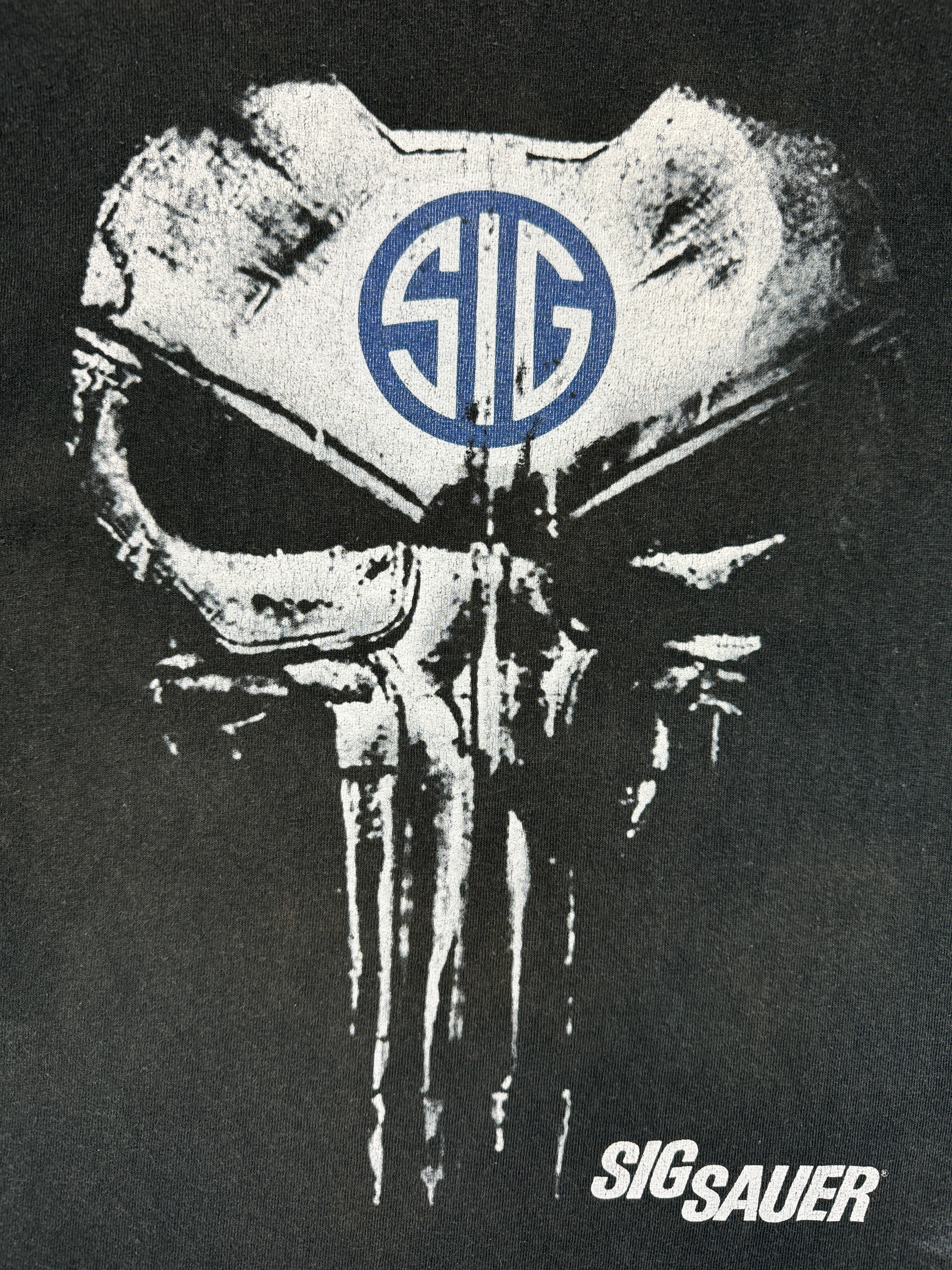 Sig Sauer Promo Shirt 00s "when it counts" Faded Schwarz M-L