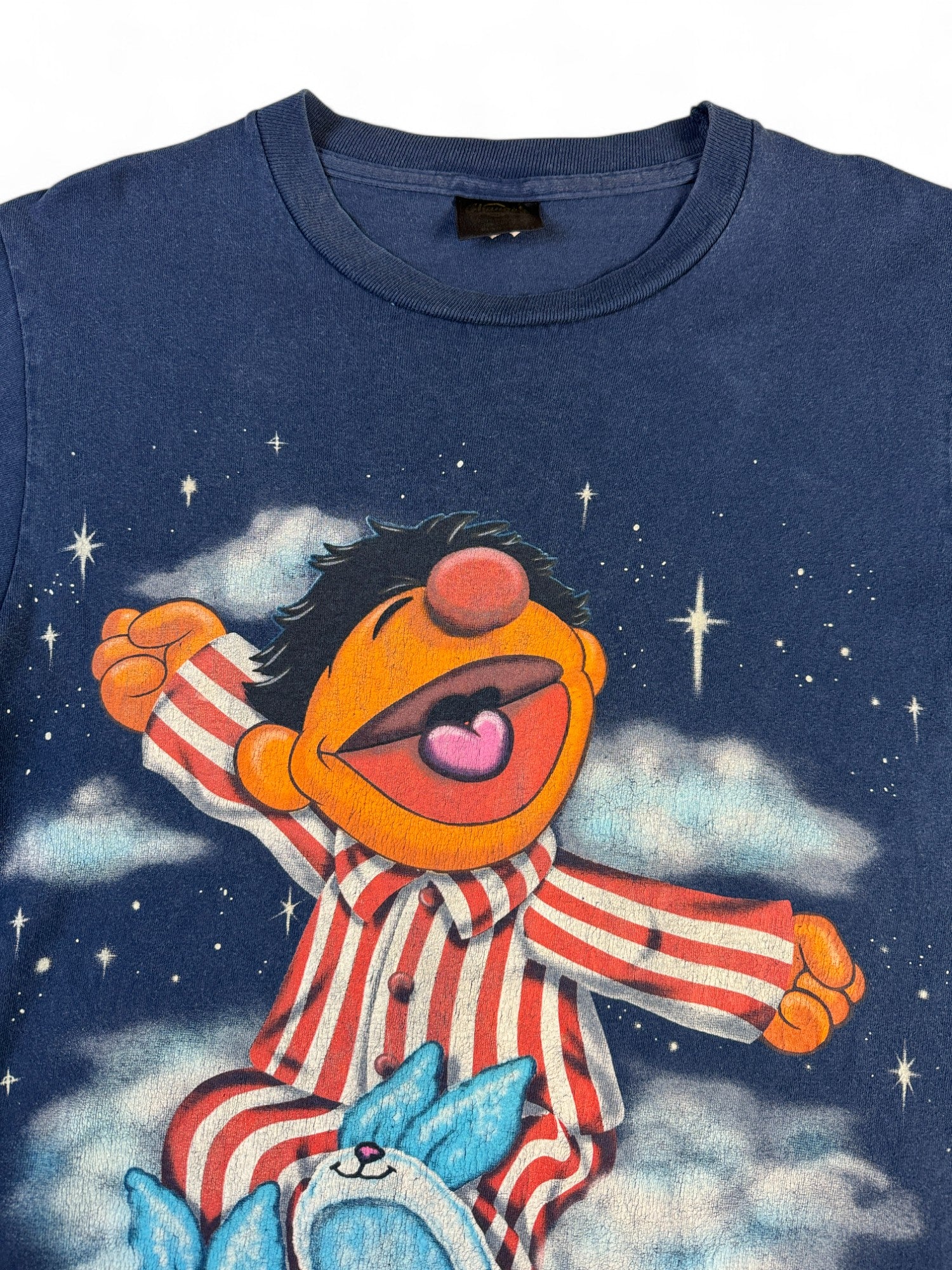 Vintage Changes Shirt 90s Jim Henson Sesamstraße Ernie Single Stitch Sleeve Made In USA Dunkelblau M