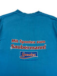 Slazenger Shirt 00s Spontex Promo "Dreckskerl" Blau L
