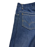 1978 Levis Damen Flared Jeans 345 Bell Bottoms Orange Tab Made In USA Blau W16 M - RareRags