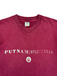 Vintage Fruit Of The Loom Promo Shirt 90s Putnam Investments Made In USA Single Stitch Rot L