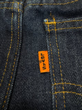 1978 Levis Damen Flared Jeans 345 Bell Bottoms Orange Tab Made In USA Blau W16 M - RareRags