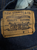 1978 Levis Damen Flared Jeans 345 Bell Bottoms Orange Tab Made In USA Blau W16 M - RareRags