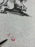 Vintage Fruit Of The Loom Shirt 90s "Die Schöne Und Das Biest" Disney Made In USA Single Stitch Grau XL