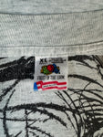 Vintage Fruit Of The Loom Shirt 90s "Die Schöne Und Das Biest" Disney Made In USA Single Stitch Grau XL