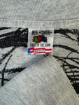 Vintage Fruit Of The Loom Shirt 90s "Die Schöne Und Das Biest" Disney Made In USA Single Stitch Grau XL
