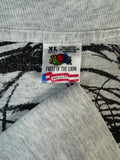Vintage Fruit Of The Loom Shirt 90s "Die Schöne Und Das Biest" Disney Made In USA Single Stitch Grau XL