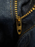 1977 Levis Schlaghose Talon Zip F01 Made In France Blau S-M - RareRags