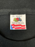 Vintage Fruit Of The Loom Promo Shirt 1992 "The magic of Macy's" Single Stitch Made In USA Schwarz XL