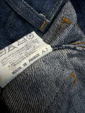 1977 Levis Schlaghose Talon Zip F01 Made In France Blau S-M - RareRags