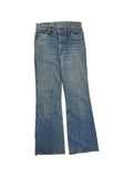 1977 Levis Schlaghose 622 Talon Zip Made In USA Blau W26 L34 - RareRags