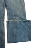 1977 Levis Schlaghose 622 Talon Zip Made In USA Blau W26 L34 - RareRags