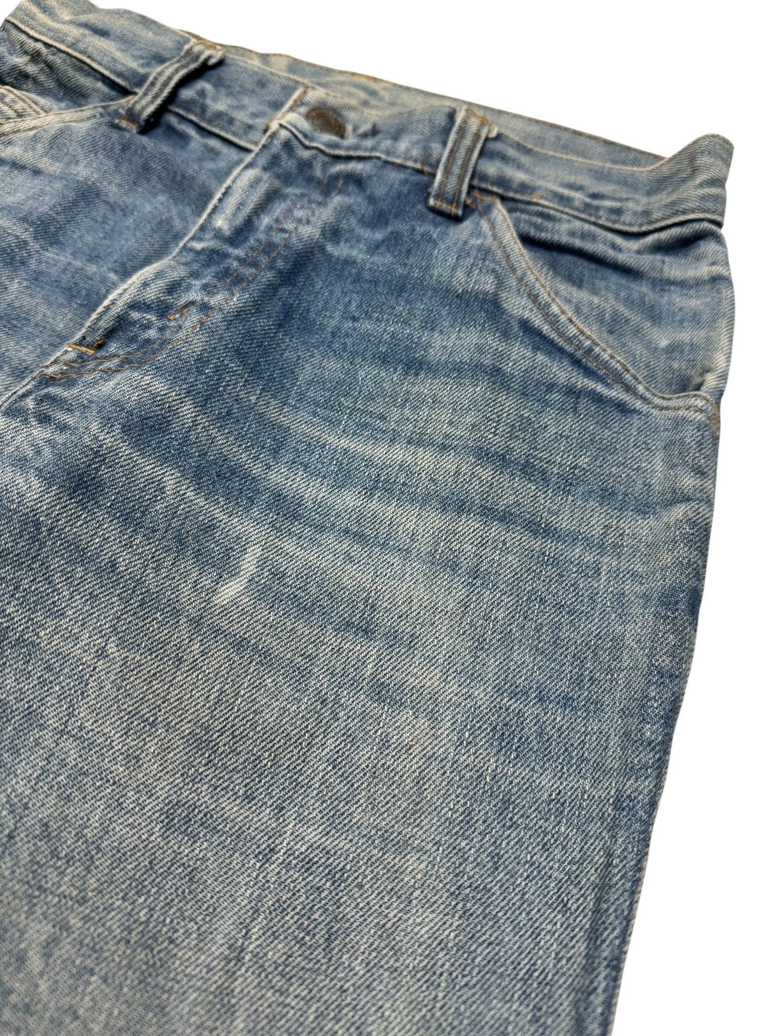 1977 Levis Schlaghose 622 Talon Zip Made In USA Blau W26 L34 - RareRags