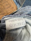 1977 Levis Schlaghose 622 Talon Zip Made In USA Blau W26 L34 - RareRags