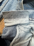 1977 Levis Schlaghose 622 Talon Zip Made In USA Blau W26 L34 - RareRags