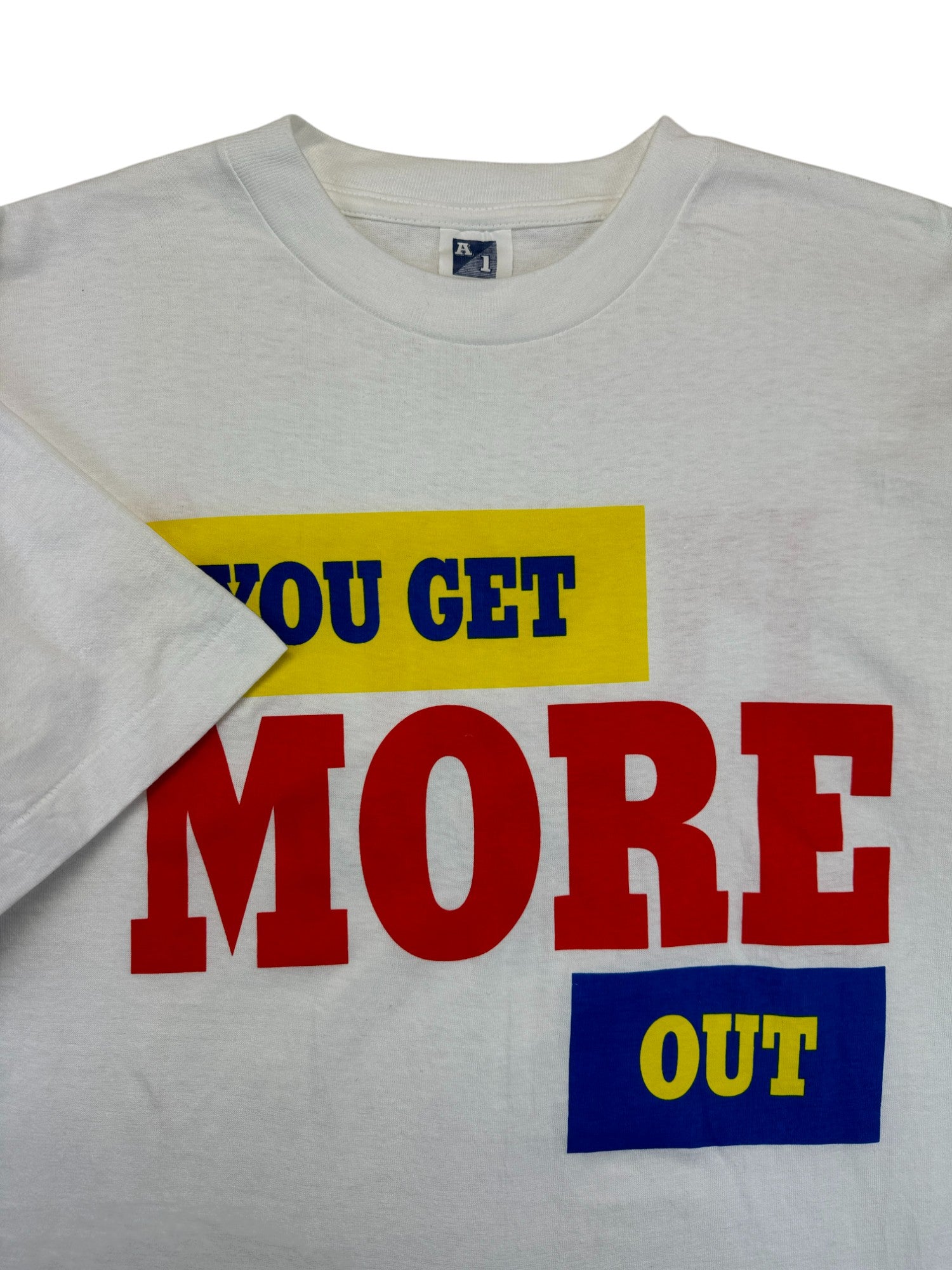 Vintage Promo Shirt 90s Pusser's Rum “YOU GET MORE OUT” Single Stitch Weiß L