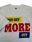 Vintage Promo Shirt 90s Pusser's Rum “YOU GET MORE OUT” Single Stitch Weiß L