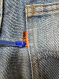 1977 Levis Schlaghose 622 Talon Zip Made In USA Blau W26 L34 - RareRags