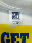 Vintage Promo Shirt 90s Pusser's Rum “YOU GET MORE OUT” Single Stitch Weiß L