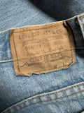 1977 Levis Schlaghose 622 Talon Zip Made In USA Blau W26 L34 - RareRags