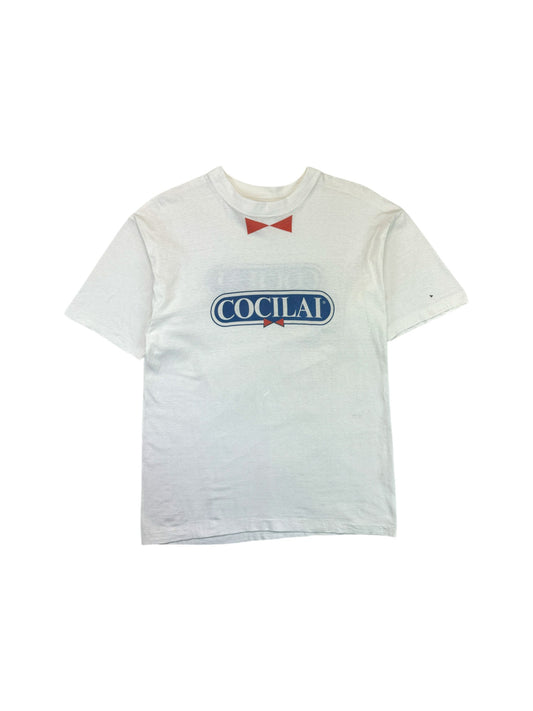 Vintage Promo Shirt 90s Cocilai Single Stitch Weiß M