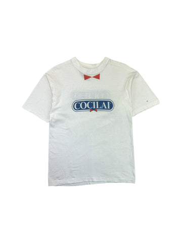 Vintage Promo Shirt 90s Cocilai Single Stitch Weiß M