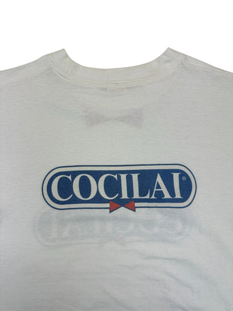 Vintage Promo Shirt 90s Cocilai Single Stitch Weiß M