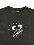 Vintage Kleiner Feigling Promo Shirt 90s Schwarz L