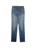 80s Levis Pinstripe Jeans White Tab Made In Belgium Blau S-M - RareRags