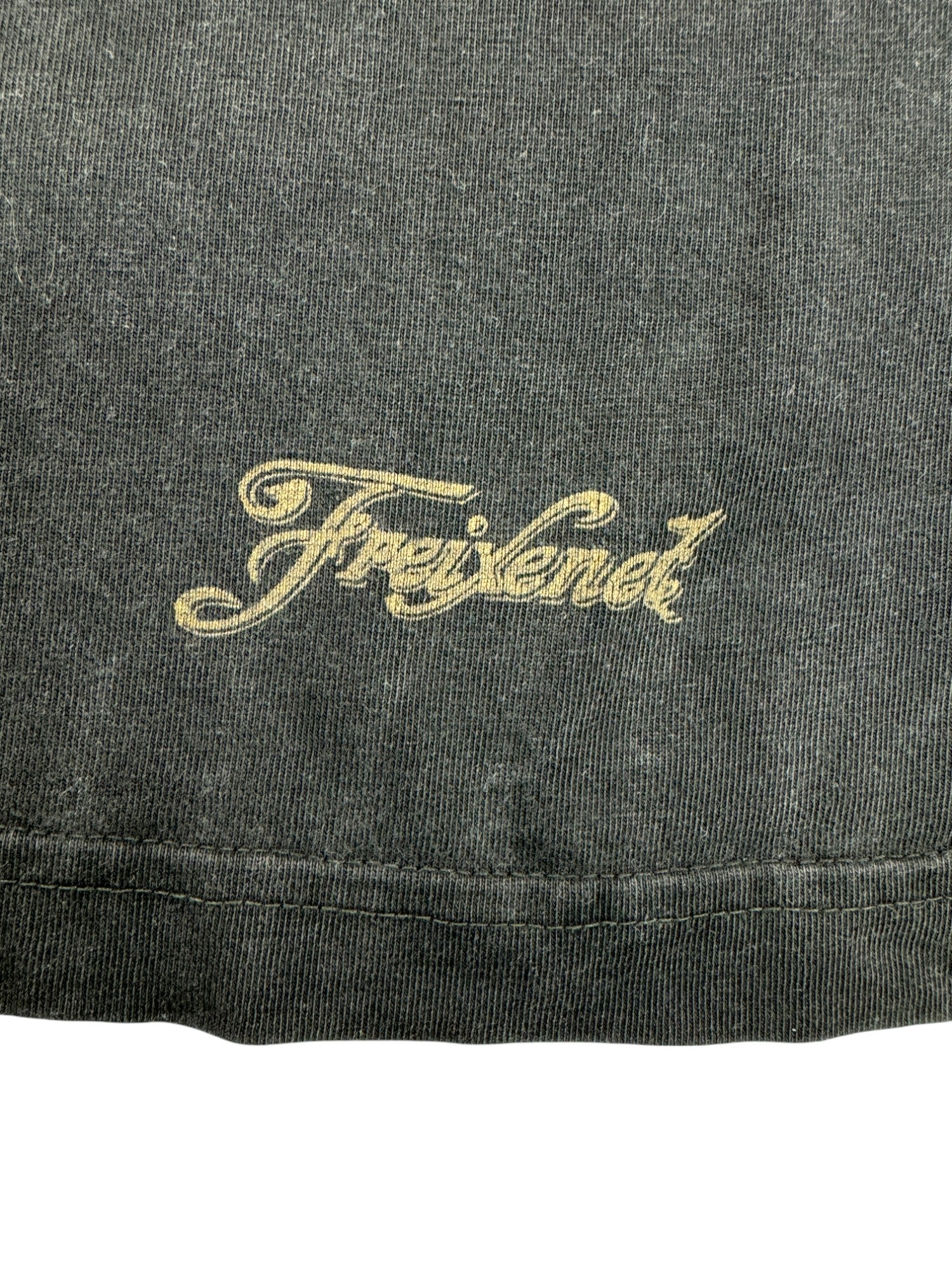 Vintage Attention Promo Shirt 90s Freixenet Ausgewaschen Schwarz XL