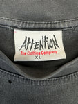 Vintage Attention Promo Shirt 90s Freixenet Ausgewaschen Schwarz XL