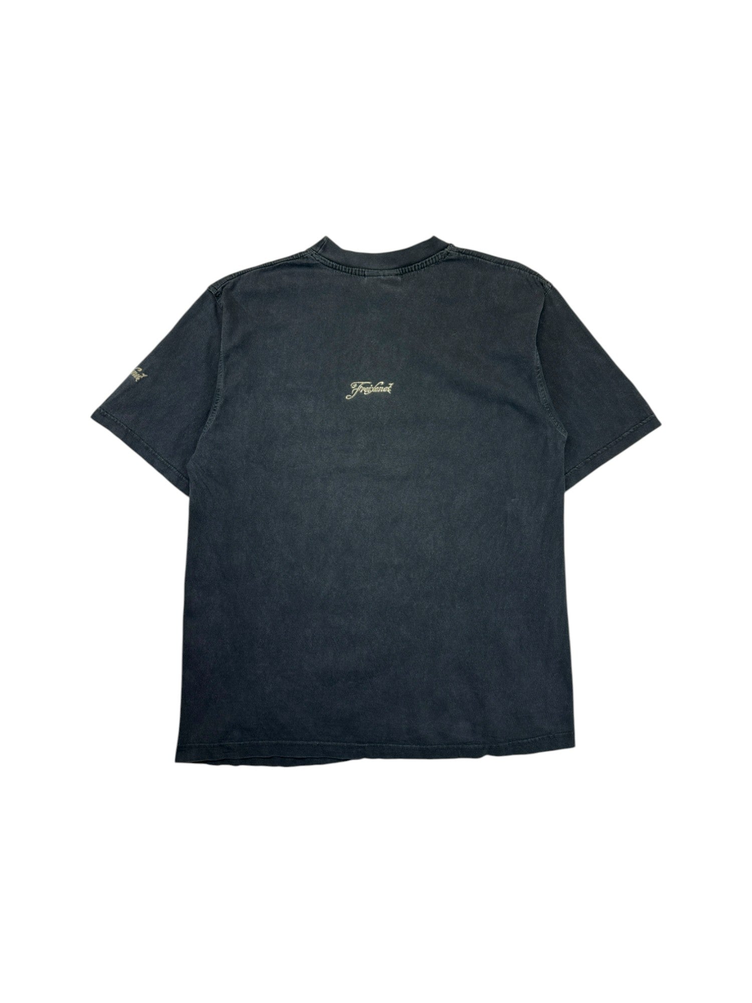 Vintage Attention Promo Shirt 90s Freixenet Ausgewaschen Schwarz XL