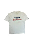 Vintage Promodoro Shirt 90s Nissan "„Der neue Primera – Ich bin in Höchstform“ Single Stitch Weiß XL