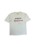 Vintage Promodoro Shirt 90s Nissan "„Der neue Primera – Ich bin in Höchstform“ Single Stitch Weiß XL