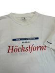 Vintage Promodoro Shirt 90s Nissan "„Der neue Primera – Ich bin in Höchstform“ Single Stitch Weiß XL