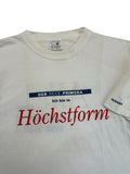Vintage Promodoro Shirt 90s Nissan "„Der neue Primera – Ich bin in Höchstform“ Single Stitch Weiß XL