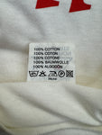 Vintage Promodoro Shirt 90s Nissan "„Der neue Primera – Ich bin in Höchstform“ Single Stitch Weiß XL