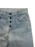 80s Levis Flared Jeans Orange Tab Hellblau S-M - RareRags