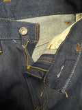 1978 Levis Bell Bottom Jeans Flared Deadstock Made In USA Dunkelblau W15 S-M - RareRags