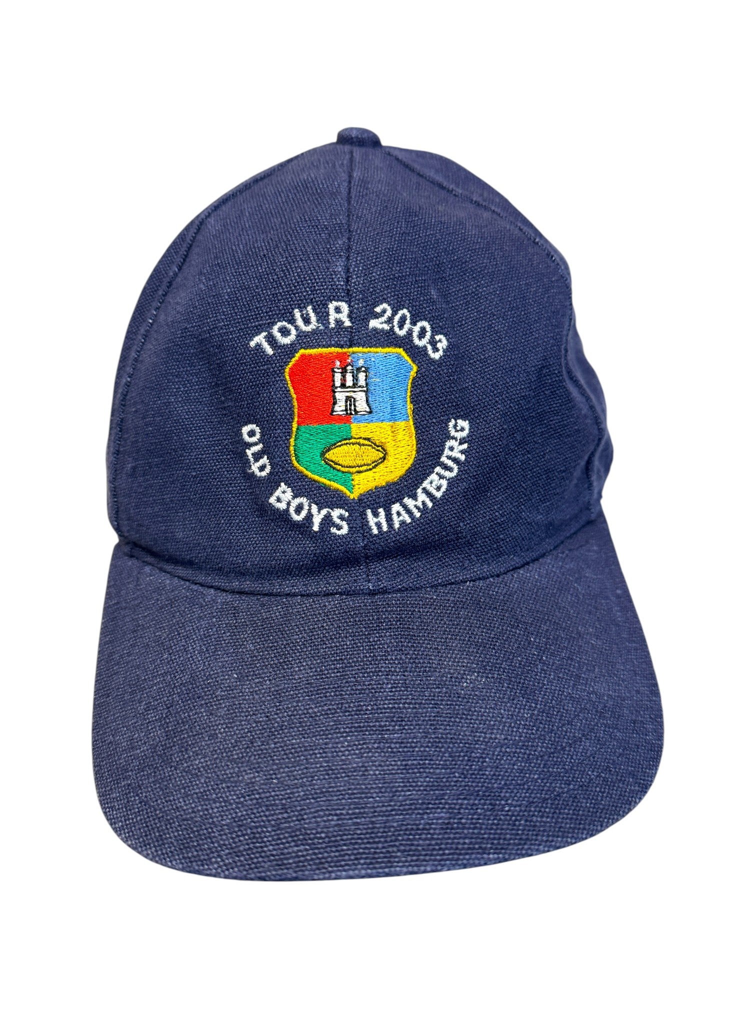 2003 Rugby Cap Old Boys Hamburg Hanf Slide Buckle Blau One Size - RareRags