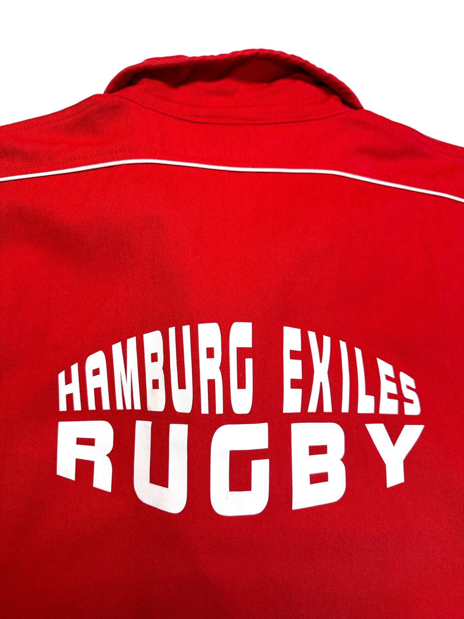 00s Terminator Clothing Rugby Trainings Top Hamburg Exiles Rot XL - RareRags